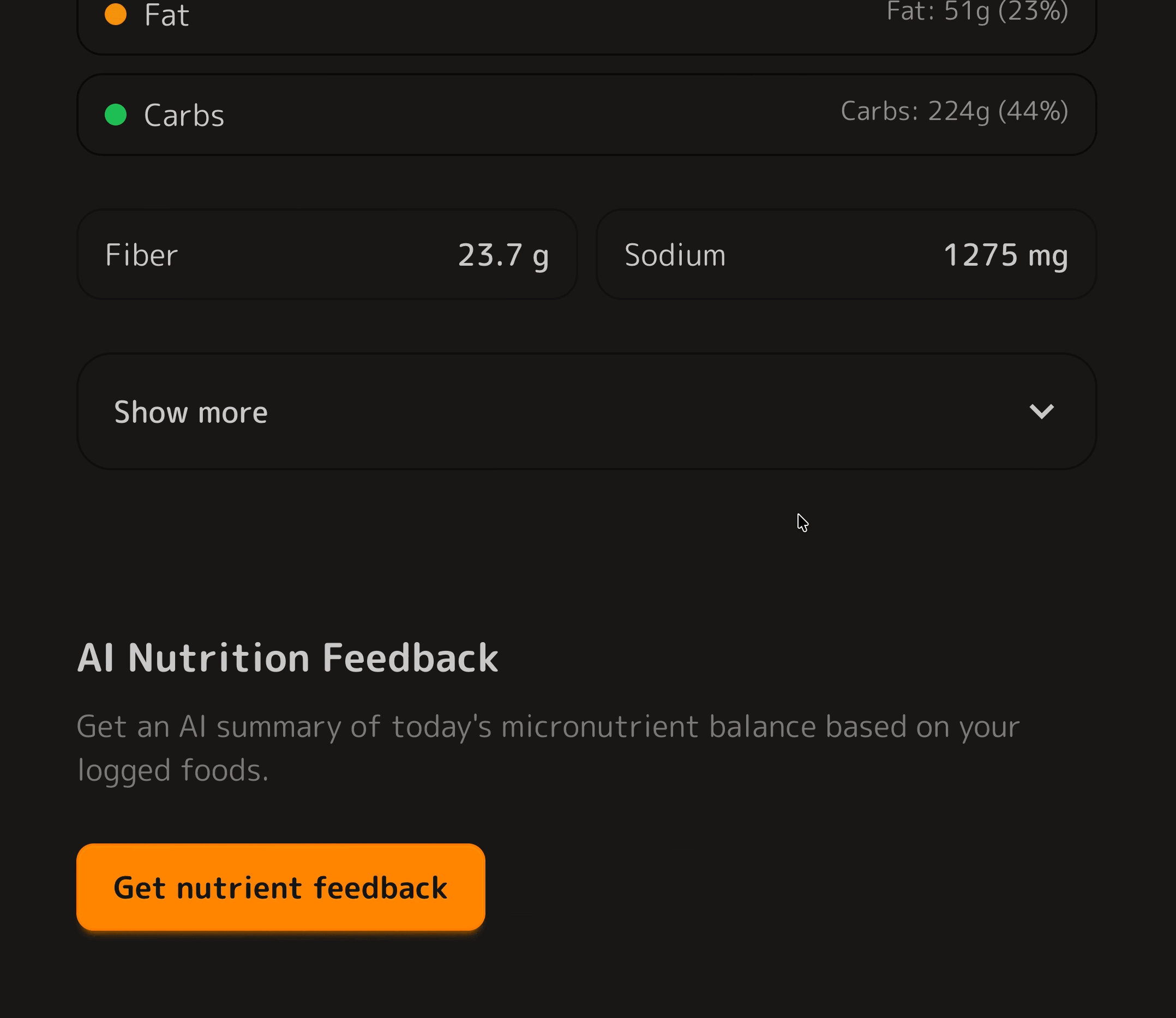 Personal AI Nutritionist